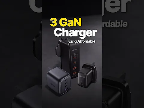 3 GaN Charger Affordable Yang Korang Boleh Consider!