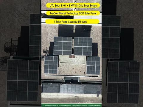 UTL 16 KW On Grid Solar System Setup at Home #UTL #UTLongrid #solartoday
