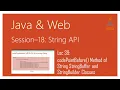 String API in Java codePointBefore Method of String StringBuffer and StringBuilder Classes