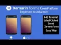 Xamarin Forms Label Clicked Event c and Xaml Tutorial 43