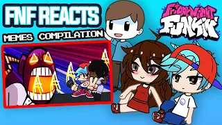 fnf characters react to friday night funkin memes part 1 gacha glub read description