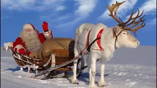 Download Santa Claus for kids 🦌🎅 Best reindeer rides of Father Christmas in Lapland Finland for children MP3