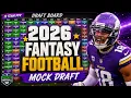 2026 Fantasy Football Mock Draft 10-Team PPR - 8th Pick