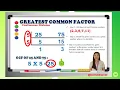Finding the Greatest Common Factor GCF using Continuous Division