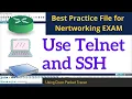 12 5 4 Packet Tracer - Use Telnet and SSH Cisco Networking Practice TELNET SSH
