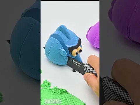 Satisfying Video | Kinetic Sand Bird Cutting ASMR #asmr #kineticsand