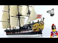 Lego pirate ship MOC HMS Trident The Imperial fourth rate ship Speed Build