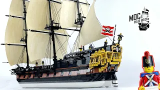 Lego pirate ship MOC HMS Trident The Imperial fourth rate ship Speed Build