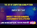 The Joy of Computing using python week 7 all 3 programming assignment answer with link of code