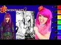 Coloring Mal Descendants 2 Disney Coloring Page Prismacolor Markers KiMMi THE CLOWN