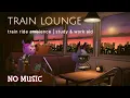 cozy train lounge animal crossing ambience train sounds no music acnh focus work study