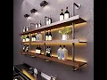 55 1 Wall-Mounted Wine Rack Review - Solid Wood LED Floating Shelves