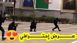 استعراض قوي وخاص لمختلف وضعيات الرمي خلال حفل تخرج لأعوان الشرطة بمدرسة الشرطة بالصومعة 