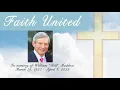 William Bill Maddox Funeral Live Stream