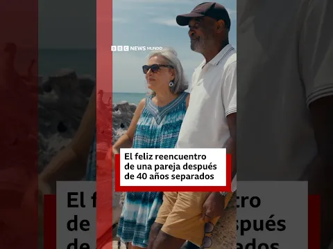 El feliz reencuentro de una pareja después de 40 años separados