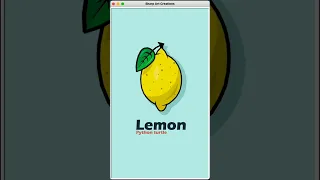 Lemon Drawing in Python