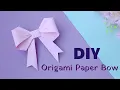 Easy Paper Bow | Origami - How to fold a paper Bow/Ribbon ♥︎ Paper Kawaii