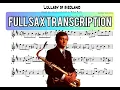Download Lagu LULLABY OF BIRDLAND - Stan Getz - Full Sax Transcription