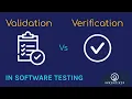 Validation vs Verification Software Testing
