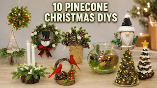 10 Pinecone Christmas DIYs I Made This Year | 2