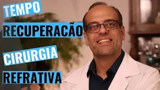 RECUPERAÇÃO  PÓS OPERATÓRIO CIRURGIA REFRATIVA PRK LASIK