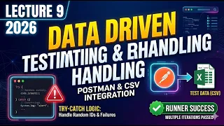Postman API Testing Project Data Driven Testing with CSV Error Handling Lecture 8 2026