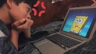 watching spongebob say 