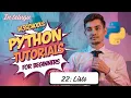 Python Lists in Telugu What is List Create and Use Lists in Python