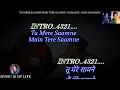 Tu Mere Saamne Main Tere Saamne Karaoke With Scrolling Lyrics Eng. \u0026 हिंदी