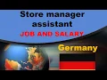 Store manager assistant Salary in Germany - Jobs and Wages in Germany