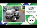 Craftsman LT1000 riding mower blade engage cable replacement deck install and test run part 2