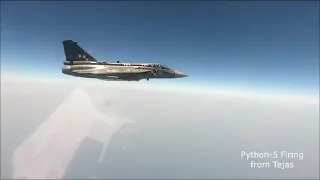 Tejas added 5th generation Python-5 Air-to-Air Missile AAM in its weapons capabilities