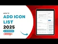 How To Add Icon List In WordPress With Elementor Step-by-Step Tutorial