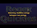 Matching multiline strings between two strings or how to match across lines