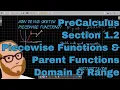 Precalculus - Section 1 2