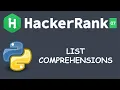 List Comprehensions Python HackerRank Solution Medium Basic Data Types Hindi