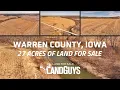 27 Acres Warren County IA Productive Farmland Crop Income Creek