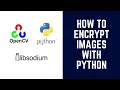 How to encrypt images with python OpenCV PyNACL LibSodium