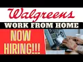 WALGREENS IS HIRING NOW Work From Home Job