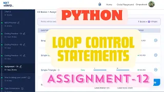 ASSIGNMENT - 12 Loop Control Statements Python Nxtwave