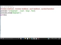 Python tutorial in Hindi 28 List part 4 index reverse sort method sorted function