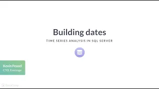 SQL Tutorial Time Series Analysis in SQL Server Building dates