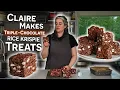 Claire Saffitz Makes Triple-Chocolate Rice Krispie Treats Dessert Person