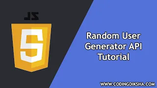JavaScript Fetch API Example - Random User Generator API