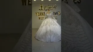 فستان زفاف قمر وسكر وعسل مش قادره اتكلم علي جمالو 