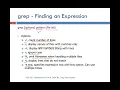NES202 Introduction to UNIX Chapter 10 Filters Using Regular Expressions Grep Part 1