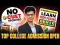 BIG NEWS DIRECT ADMISSION NOW DU ROUND 3 COLLEGE ADMISSION WITHOUT CUET 2026 HIGH PAYING SKILLS