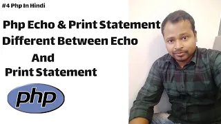 PHP echo statement Php print Statement PHP Echo Print Statement Tutorial in Hindi
