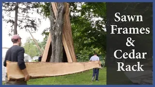 Acorn to Arabella – Journey of a Wooden Boat – Episode 81: Sawn Frames and Cedar Rack
