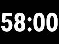 58 Minute Countdown Timer 58 Minutes Timer 58 Minute Countdown Alarm Clock Ambience Sounds